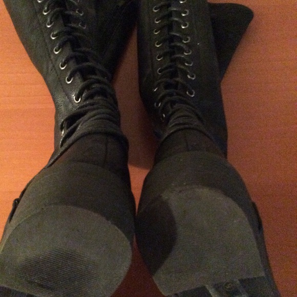 Girls D Lish lace up boots - Picture 6 of 8